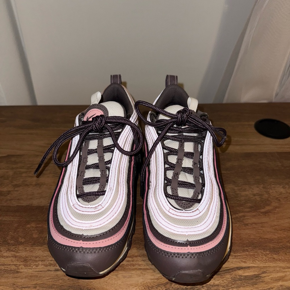 Nike Air Max 97 W6/4Y Sneakers Pink and Brown - Picture 2 of 5
